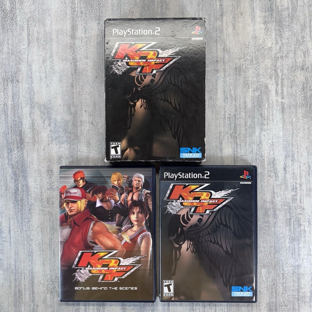King of Fighters: Maximum Impact Double Pack (PlayStation 2, 2004) PS2 CIB